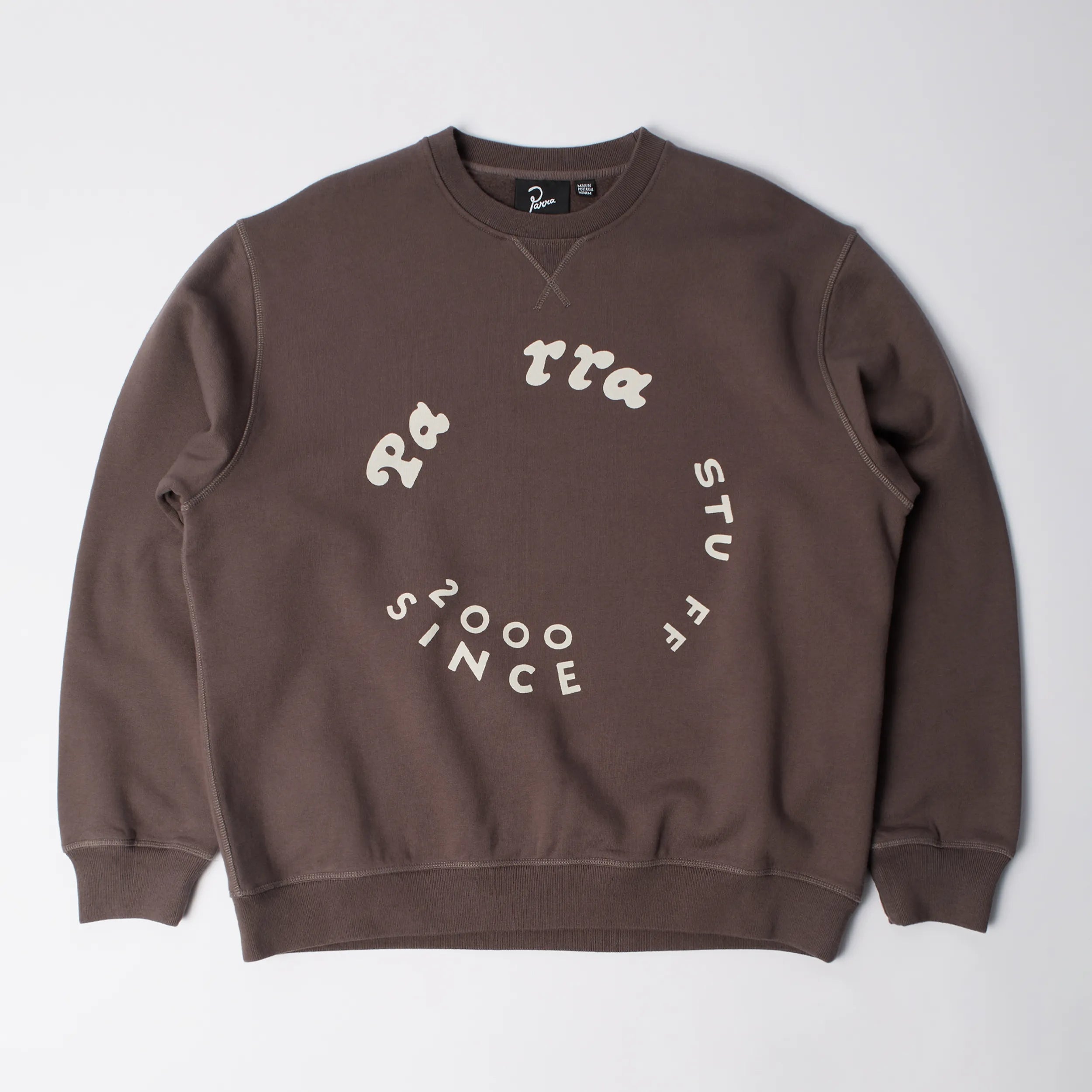 Sweat Parra Gasoline Crewneck Marron