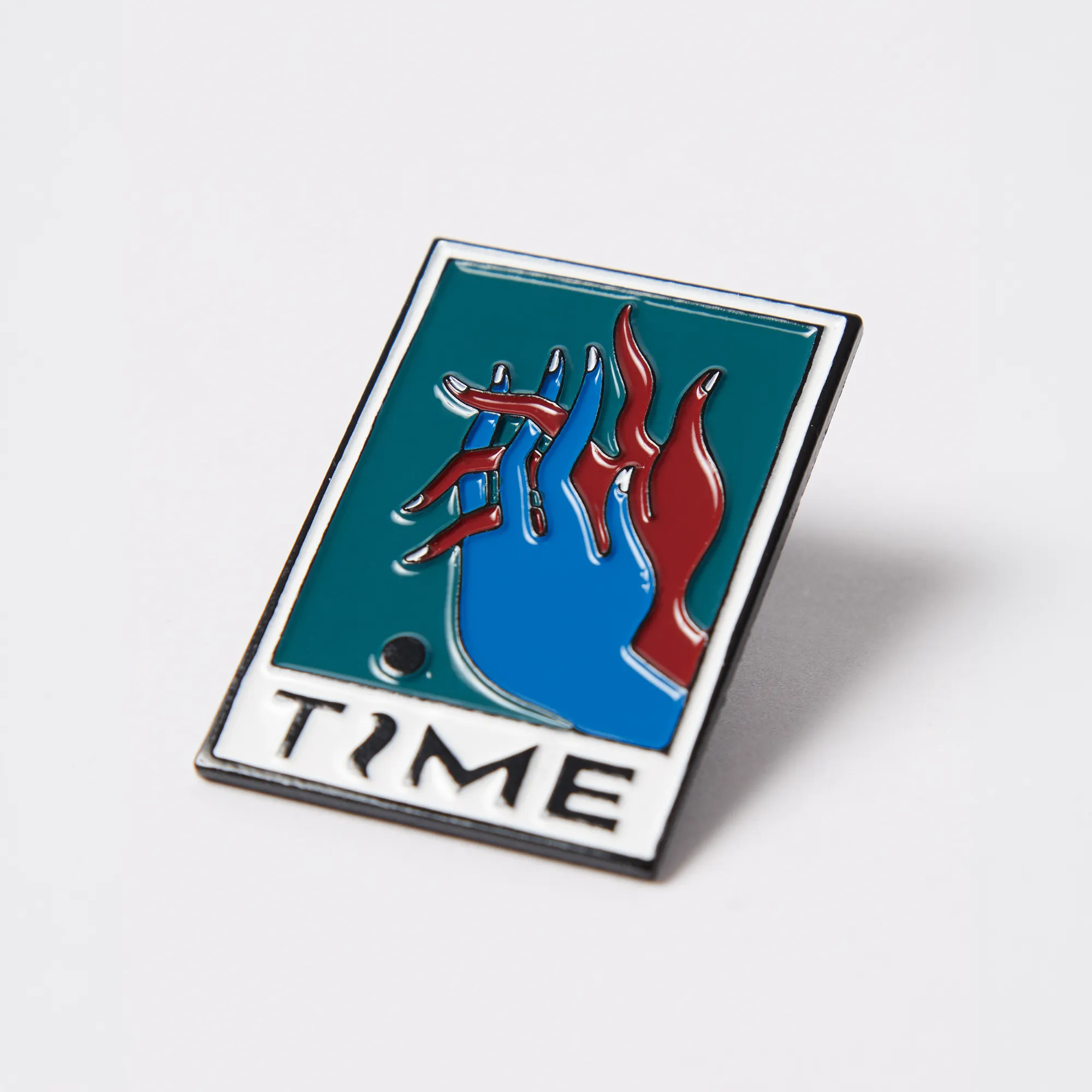 Parra Hands of Time Enamel Pin Mallard Green
