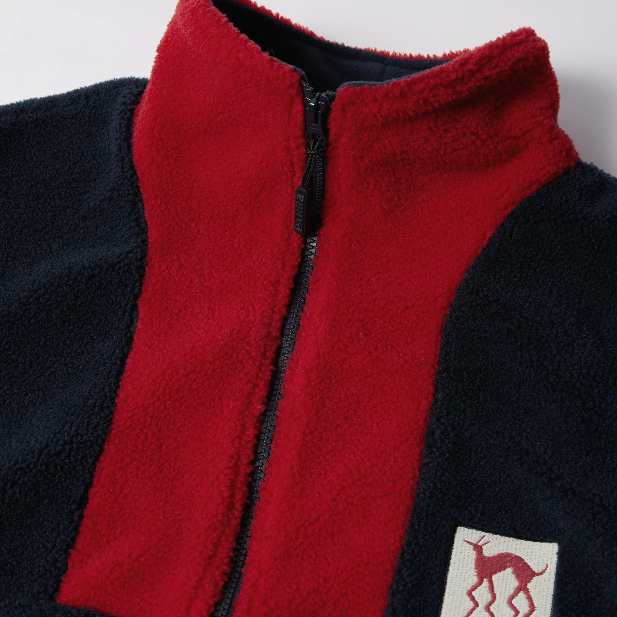 Veste Polaire Parra Indoorsman Bleu Marine Sherpa Zippée Mid Layer