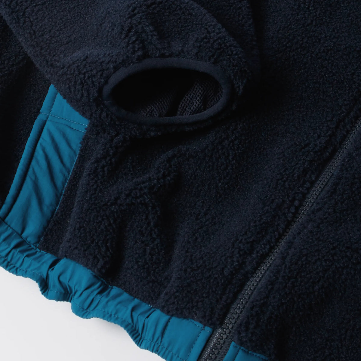 Veste Polaire Parra Indoorsman Bleu Marine Sherpa Zippée Mid Layer
