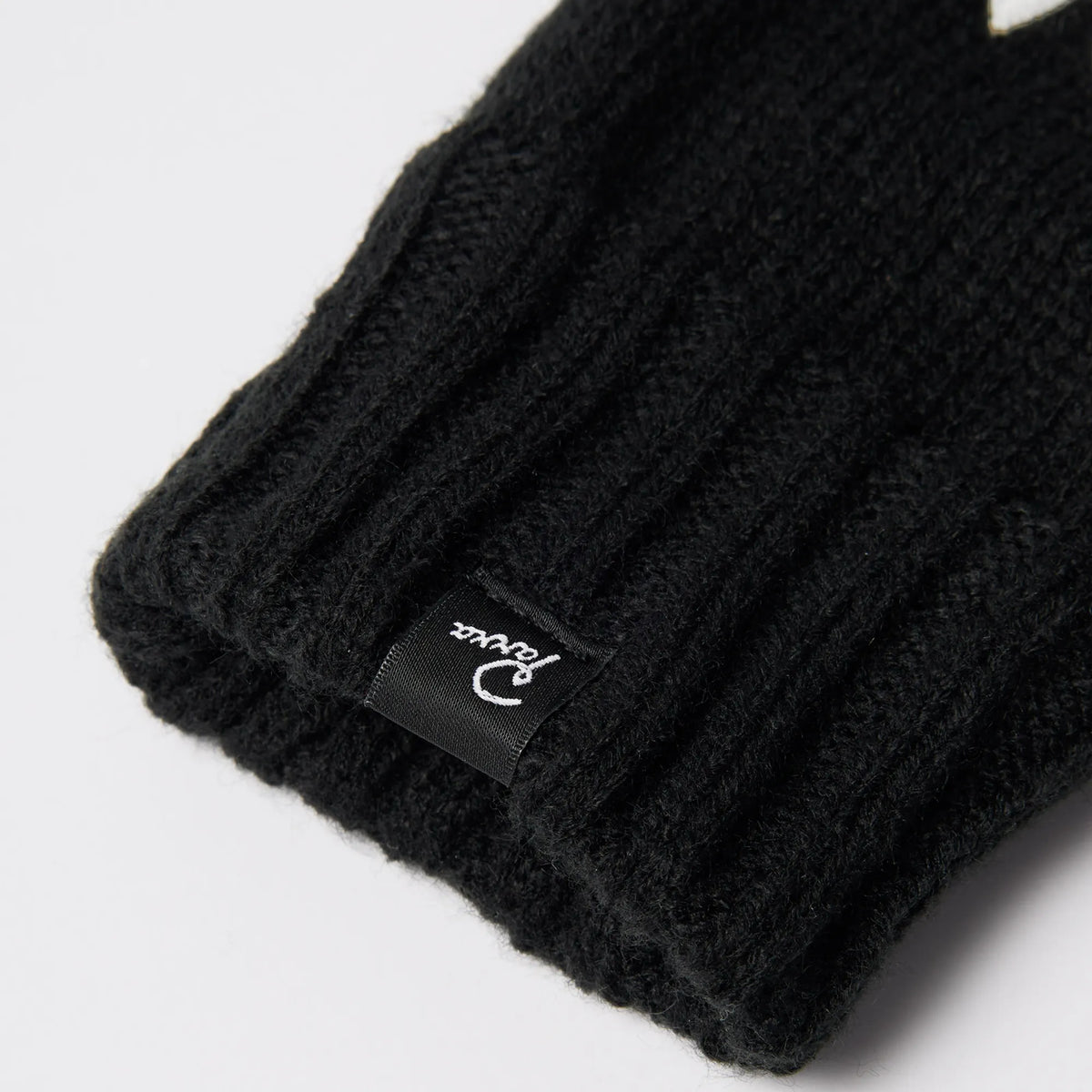 Parra Maybe Knitted Gloves Black
