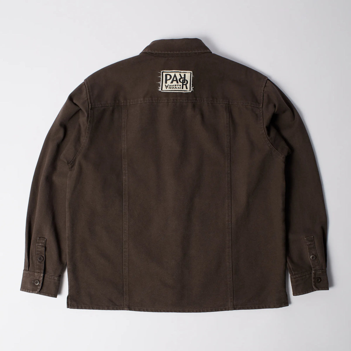 Chemise By Parra Non Loud Long Sleeve Dark Brown