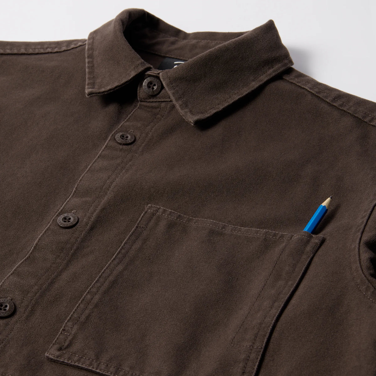 Chemise By Parra Non Loud Long Sleeve Dark Brown
