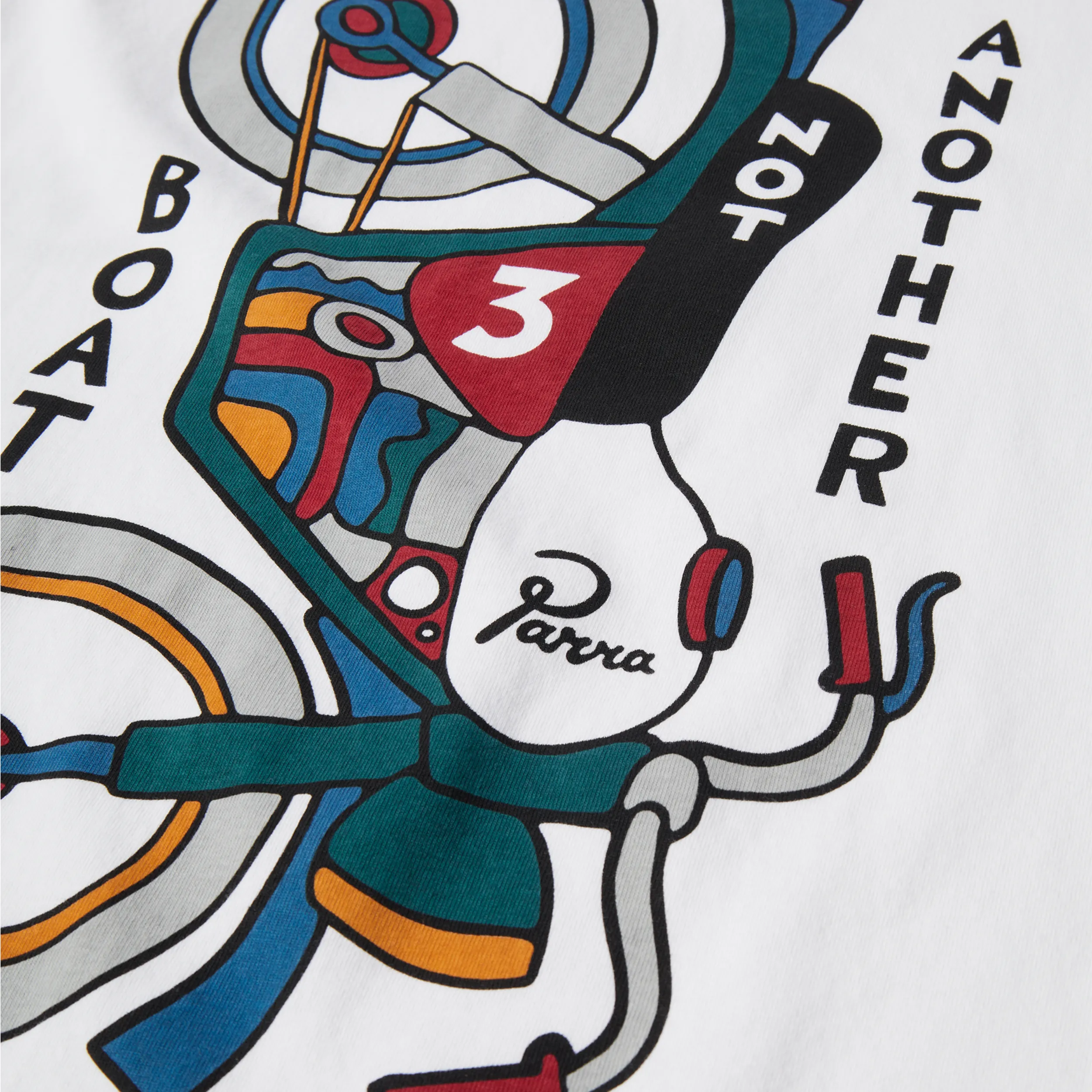 T-shirt Parra Not another boat White