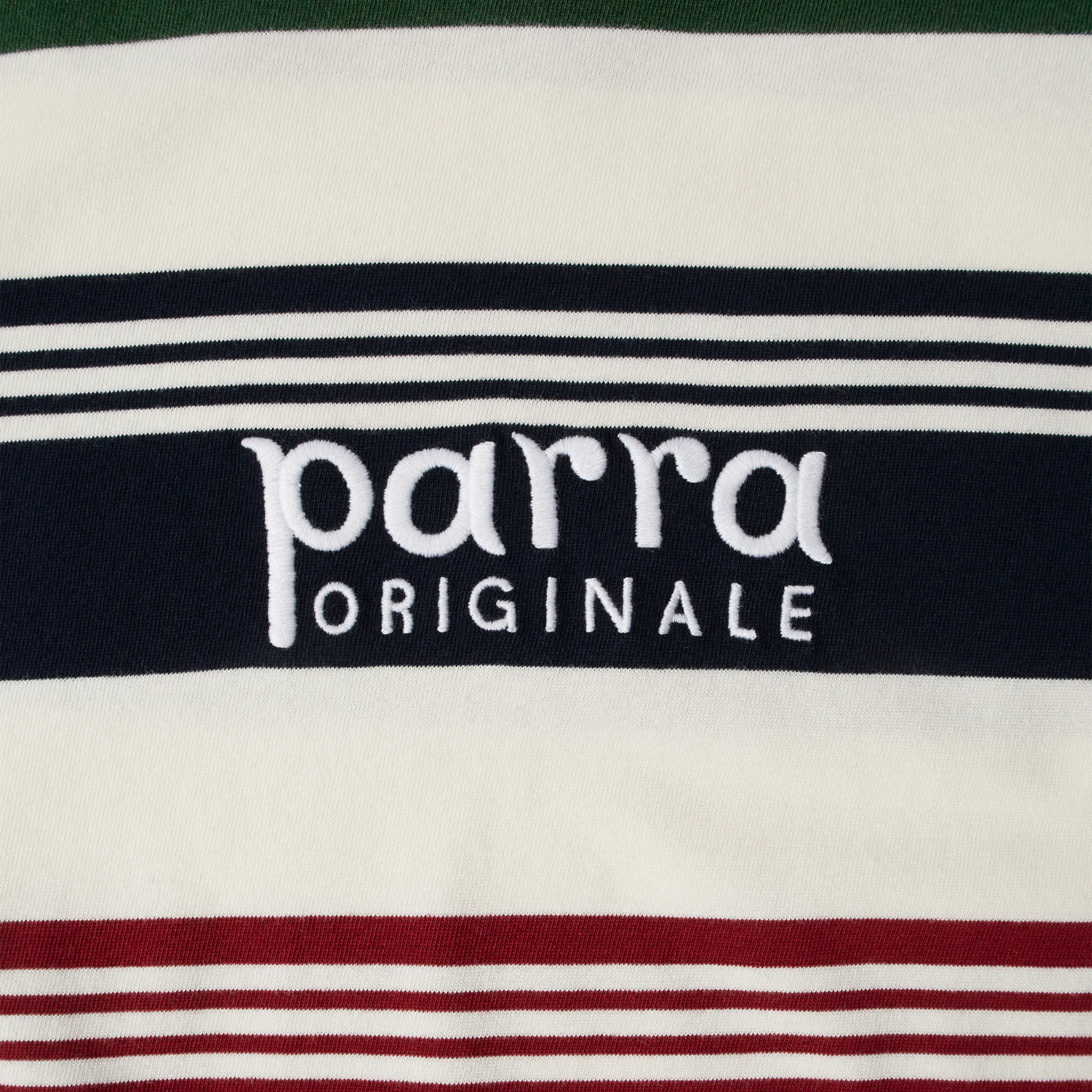 T-shirt manches longues Parra Original stripe Pine Green