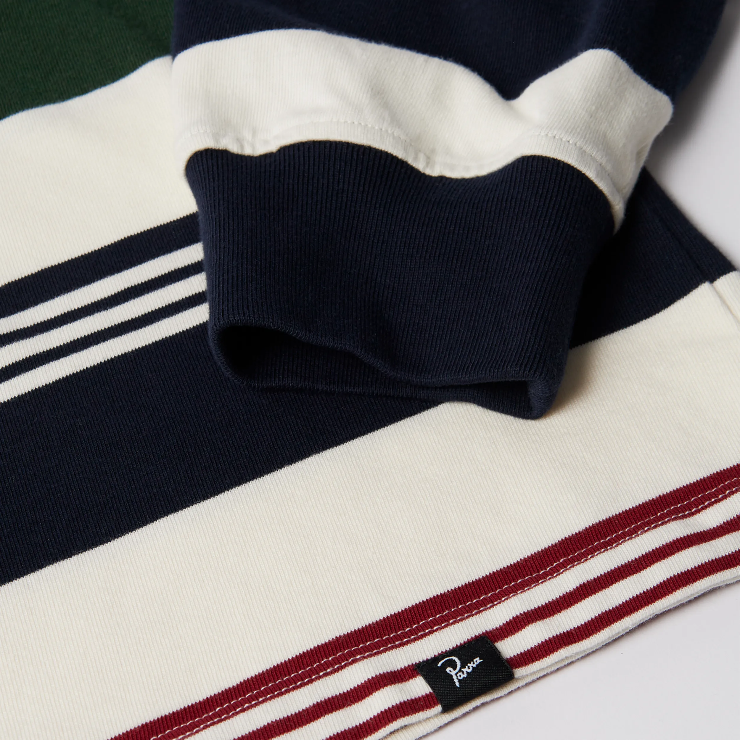 T-shirt manches longues Parra Original stripe Pine Green