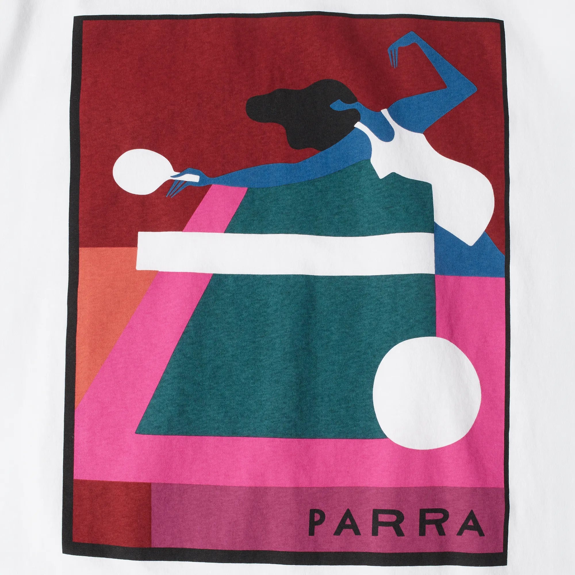 Parra Ping Ponged White T-Shirt