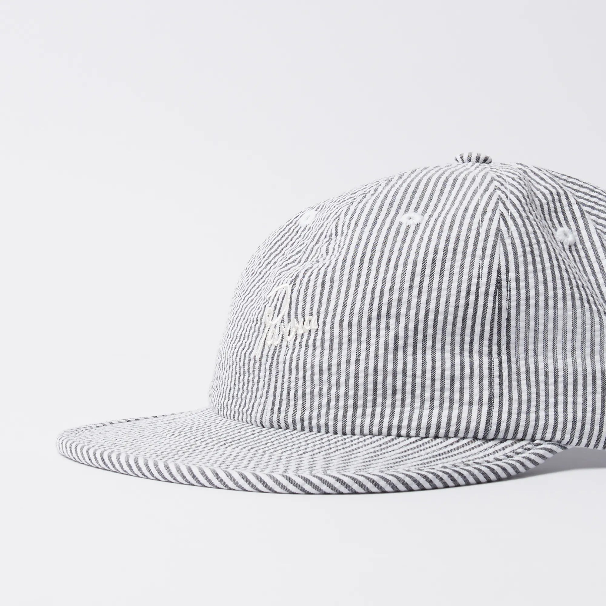 Casquette Parra Signature 6 Panel Seersucker Black