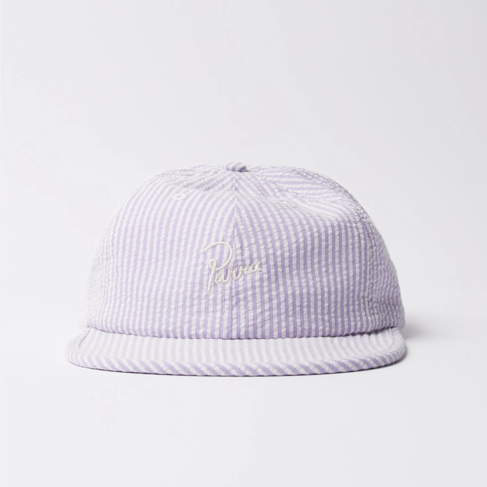 Casquette Parra Signature 6 Panel Purple Seersucker