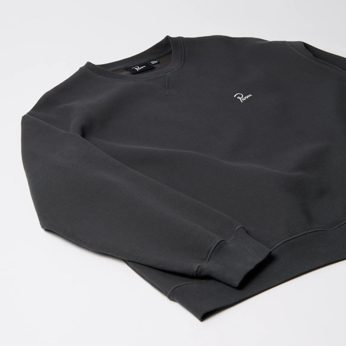 Sweat Col Rond Parra Signature Noir