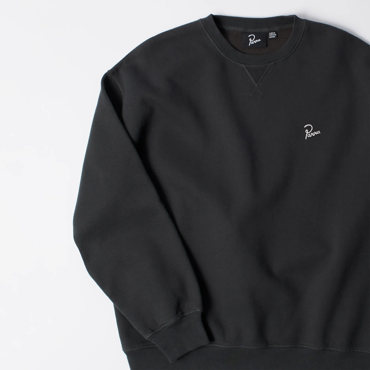 Sweat Col Rond Parra Signature Noir