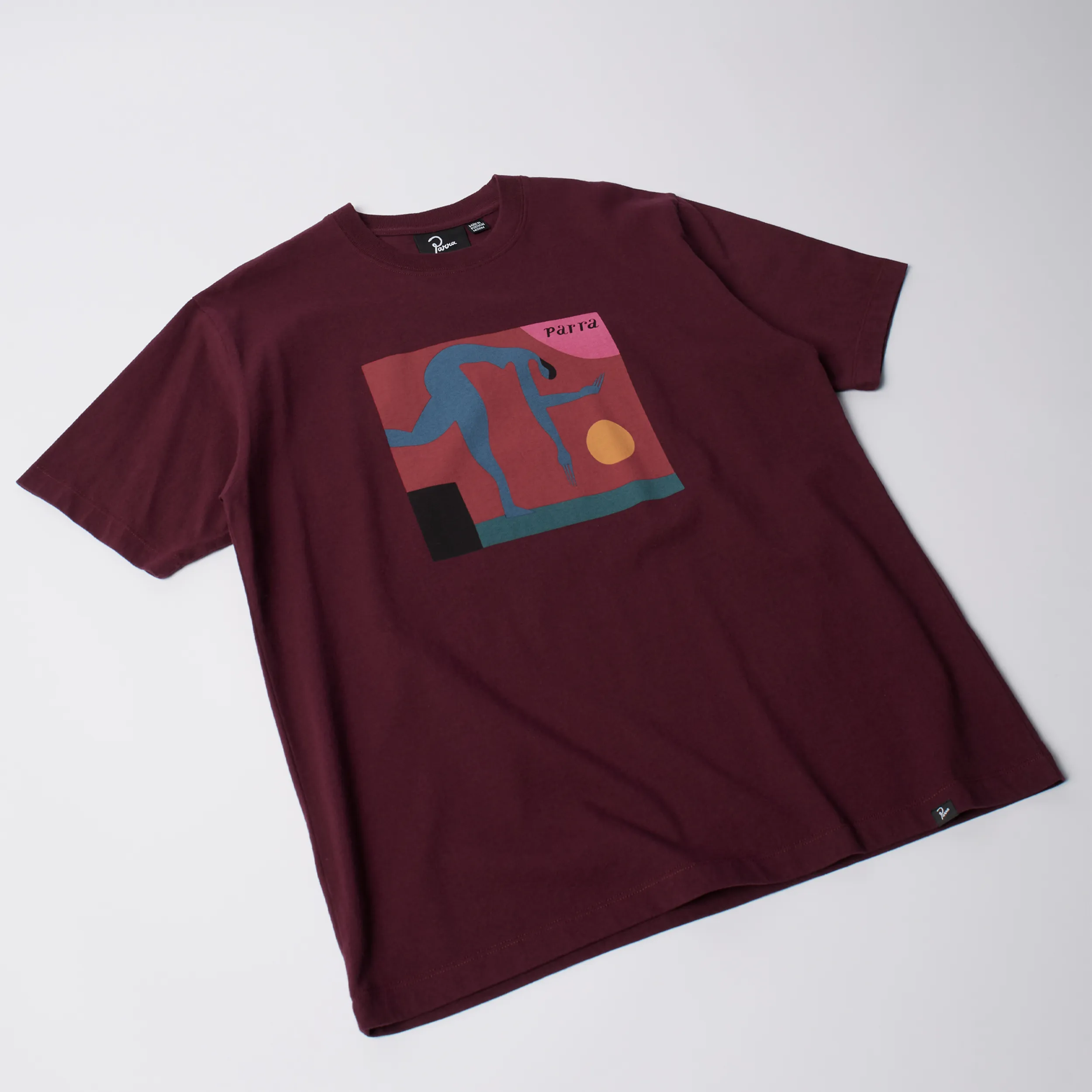 Parra Tripped up t-shirt dark red