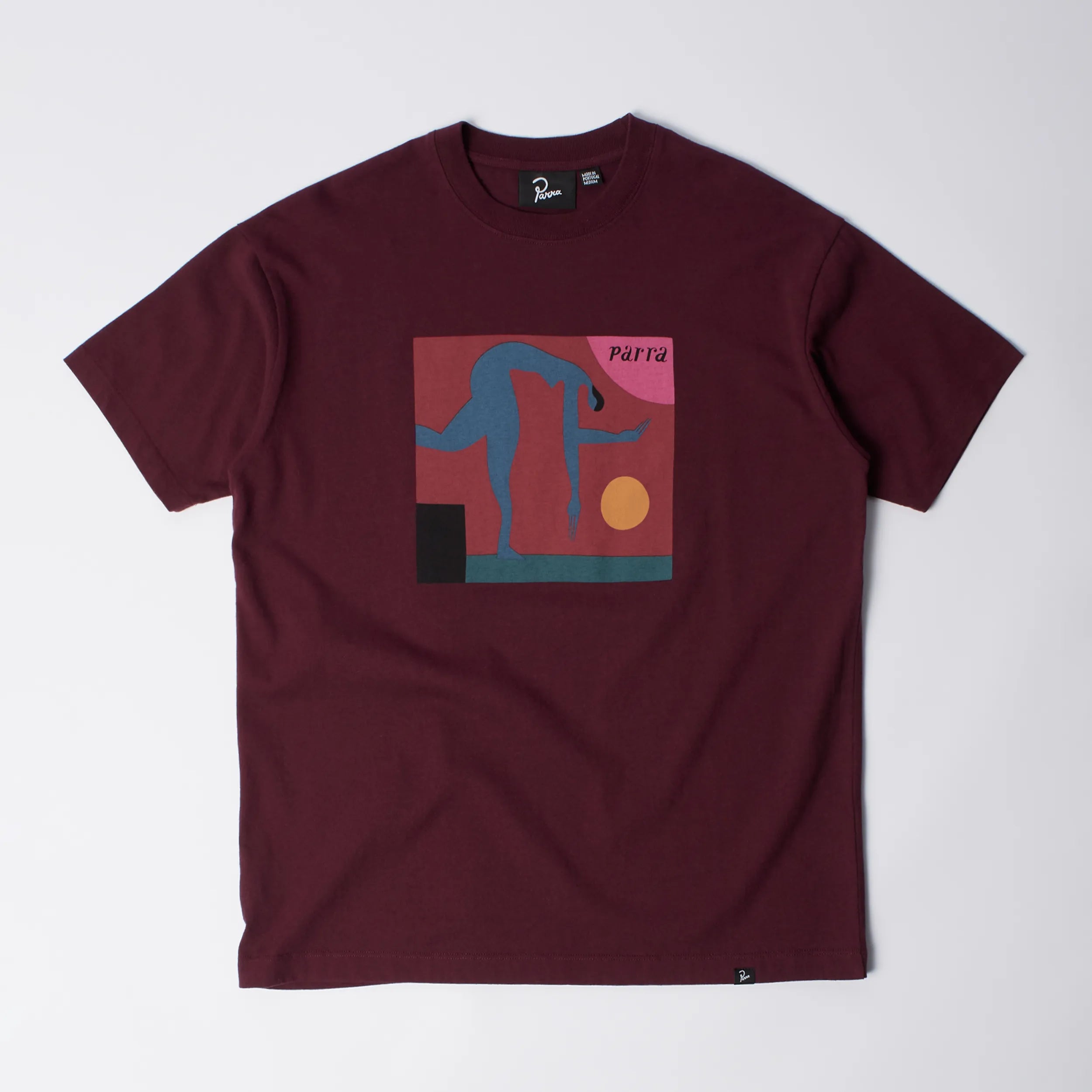 Parra Tripped up t-shirt dark red
