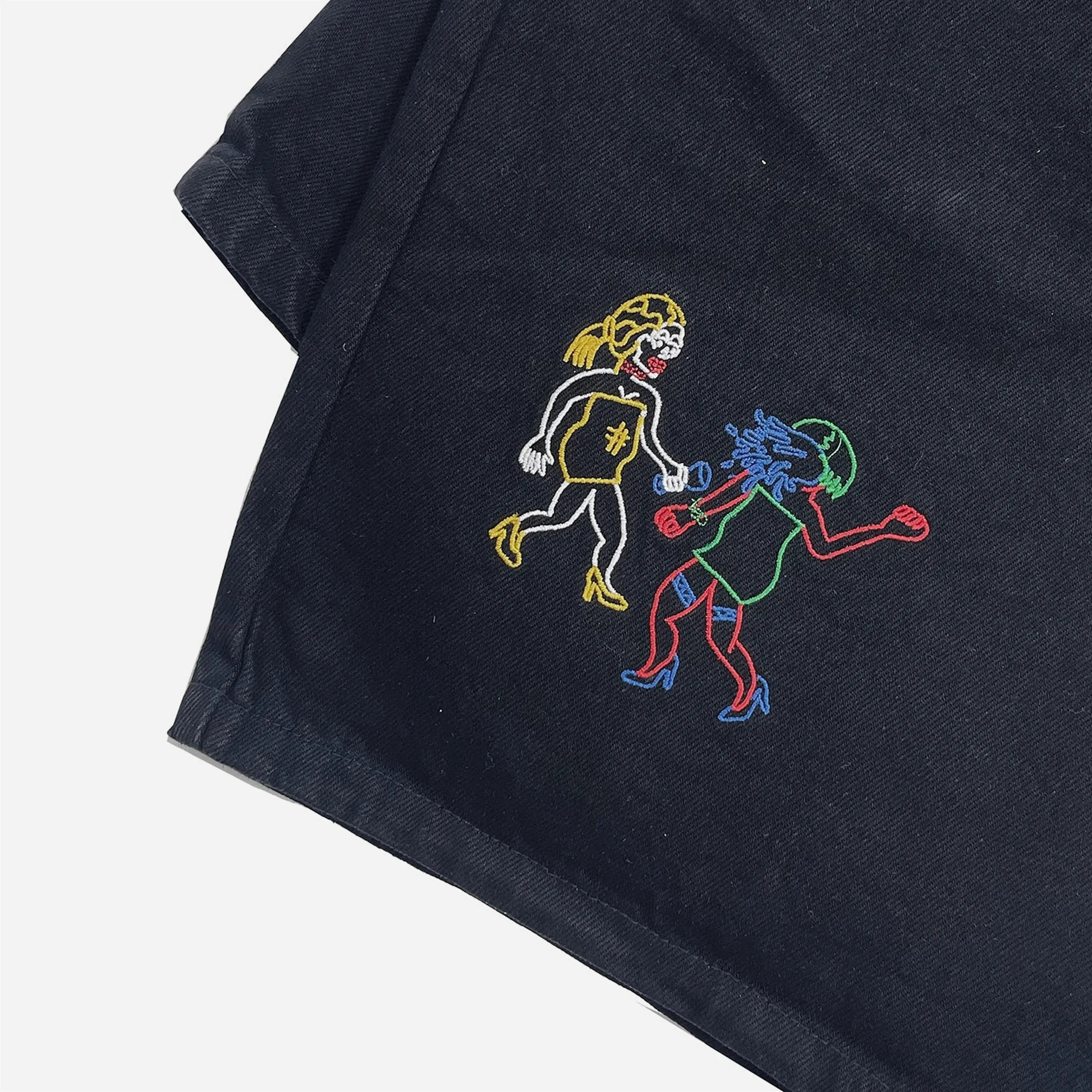 Short en Jean Pas De Mer - Sbugnine Shorts Black