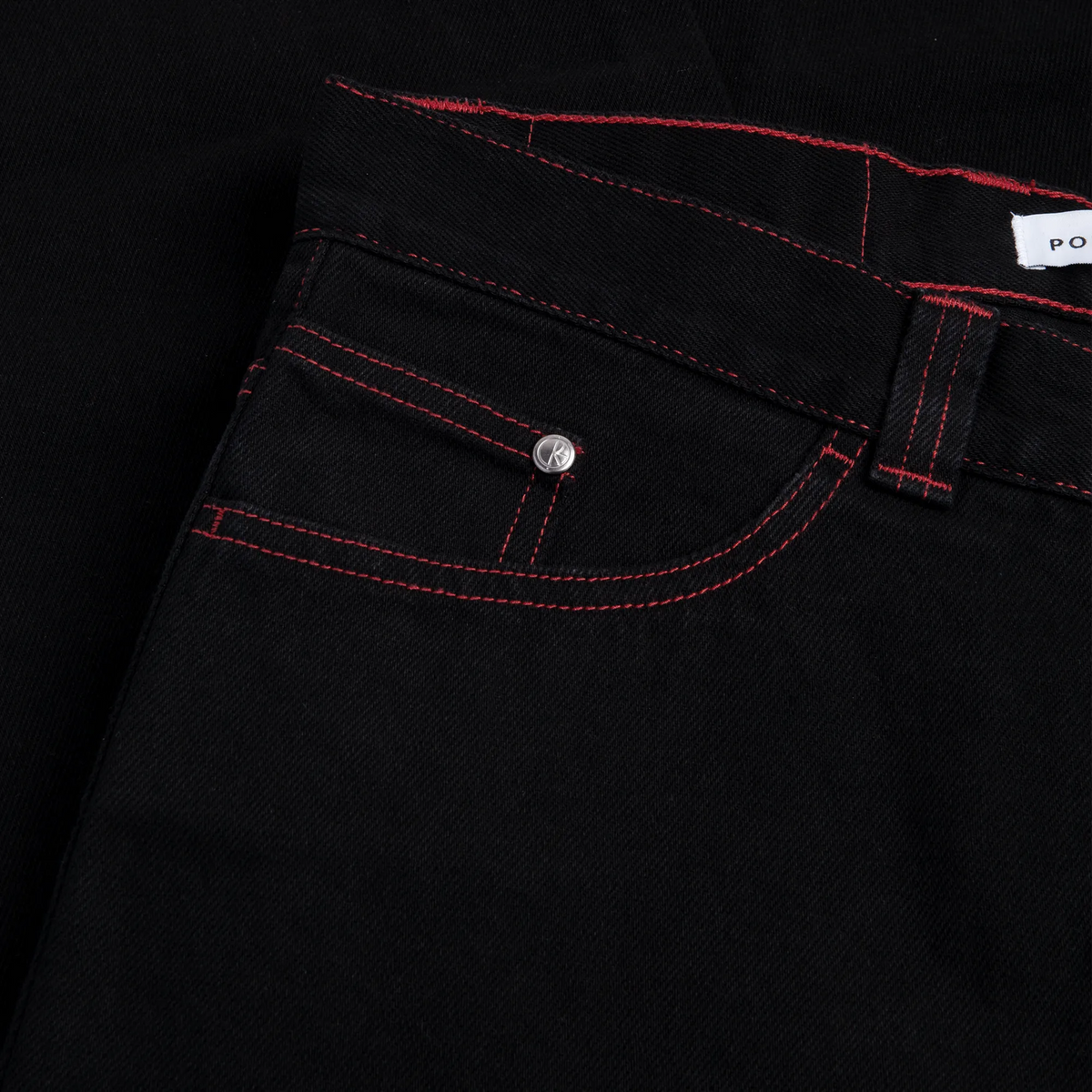 Jean Polar Skate Co. 93 Pants Apocalypse Nun Black Red