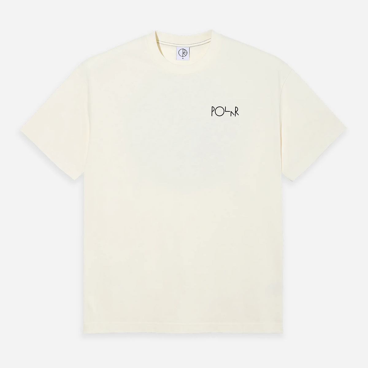 Polar Skate Co. Contrast Tee Fill Logo Ivory Black