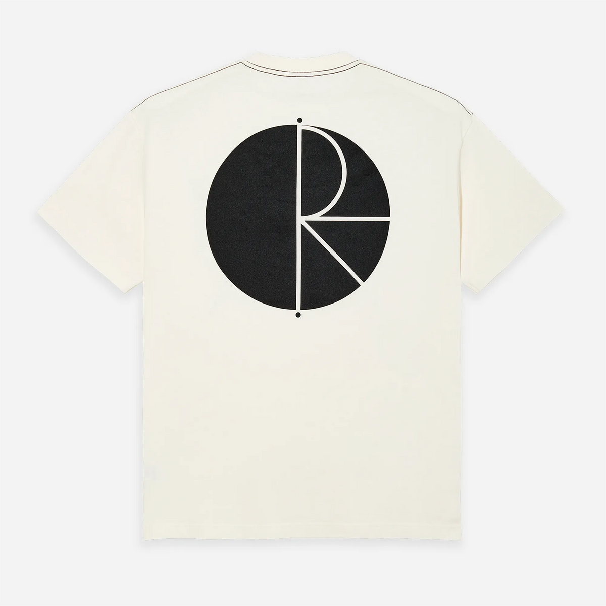 Polar Skate Co. Contrast Tee Fill Logo Ivory Black