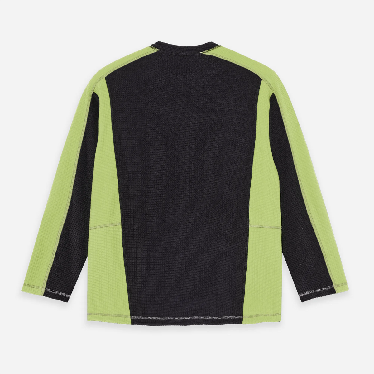 Polar Skate Co. Grid Fleece Sweater Black Chartreuse