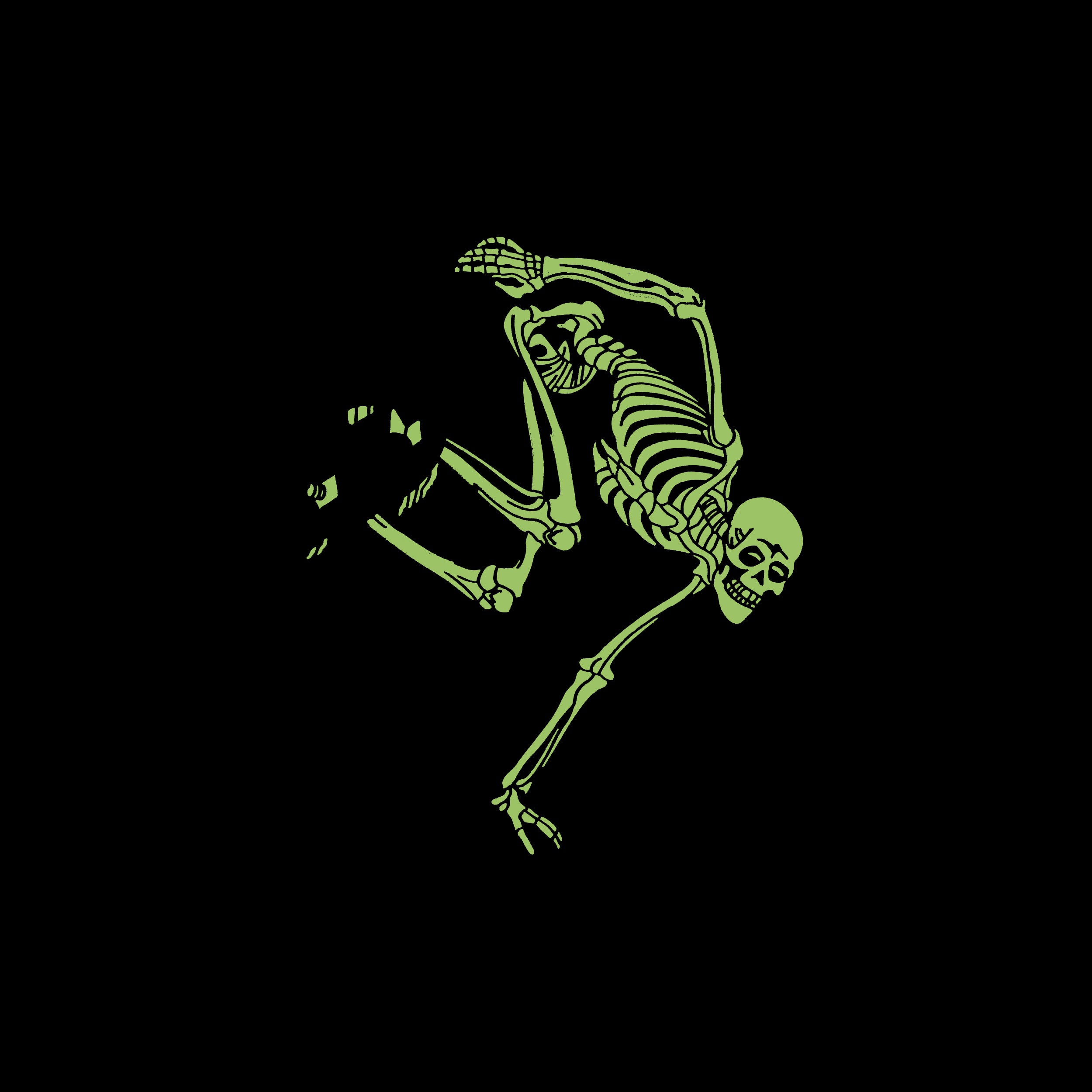 Powell Peralta - Skateboard Skeleton Pin - Glow