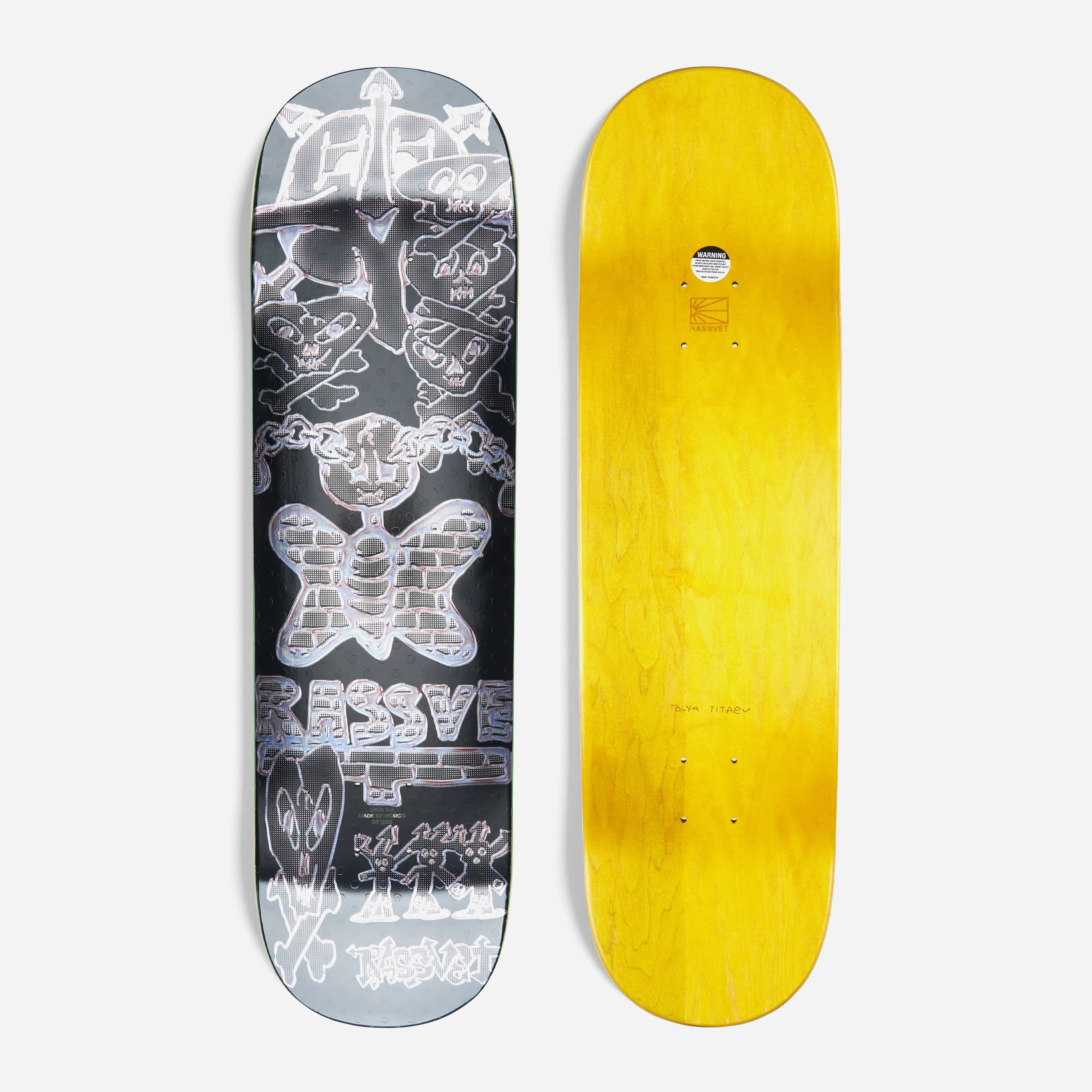 Rassvet Tolya Titaev x Capteck Chrome Skateboard Deck
