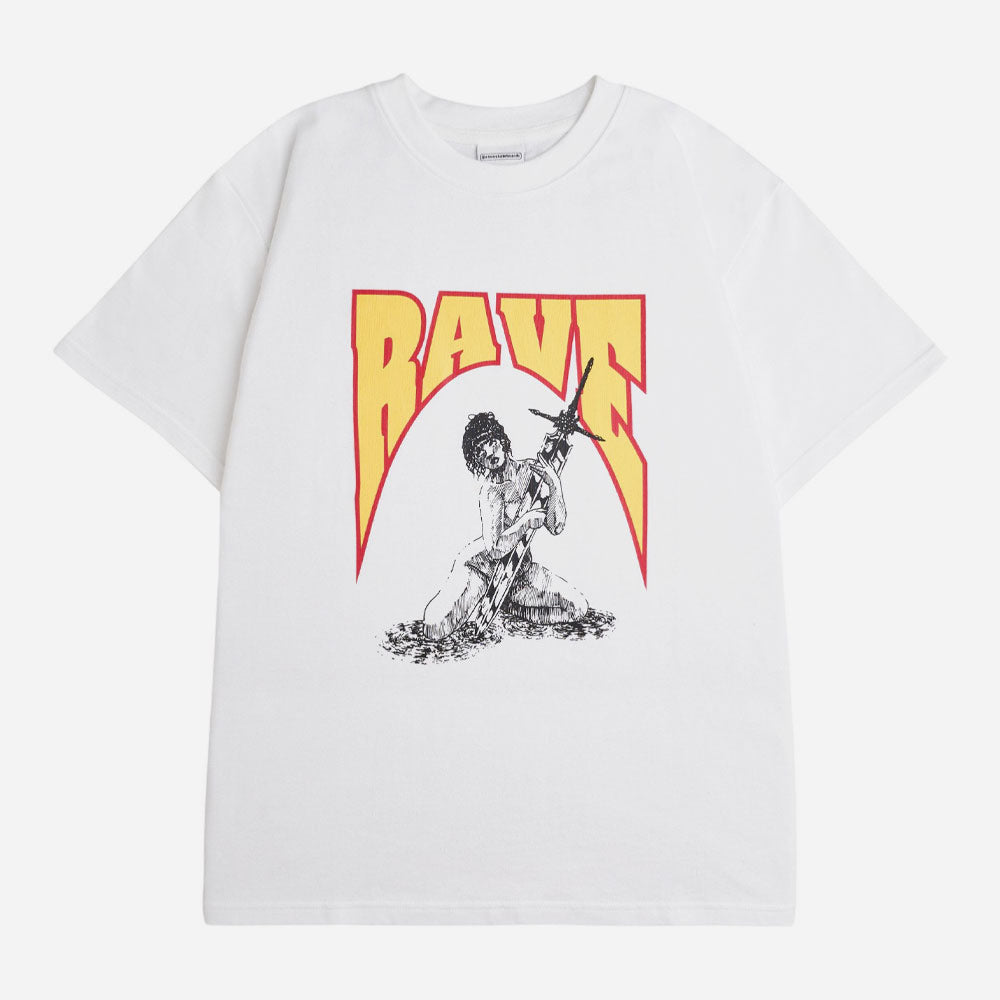 RAVE SKATEBOARDS - CASCA TEE - White