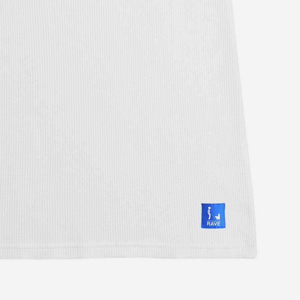 RAVE SKATEBOARDS - NO LEAK WAFFLE TANK TOP - White
