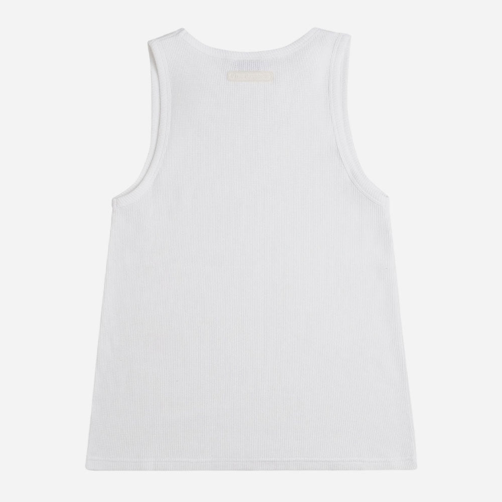 RAVE SKATEBOARDS - NO LEAK WAFFLE TANK TOP - White