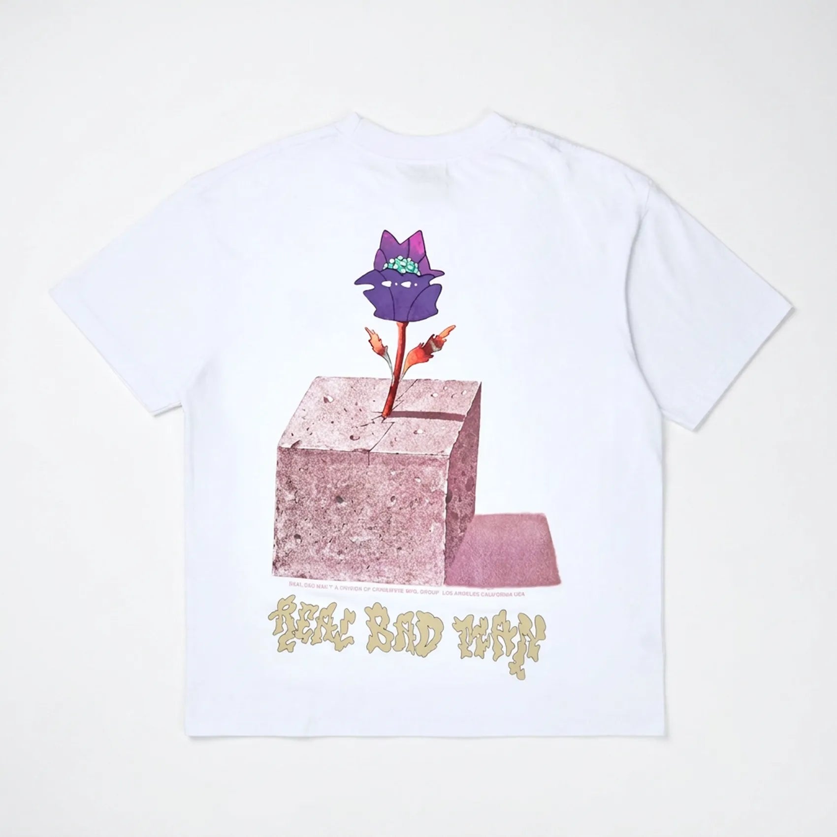 T-Shirt Real Bad Man Psychic Power Of Plants White
