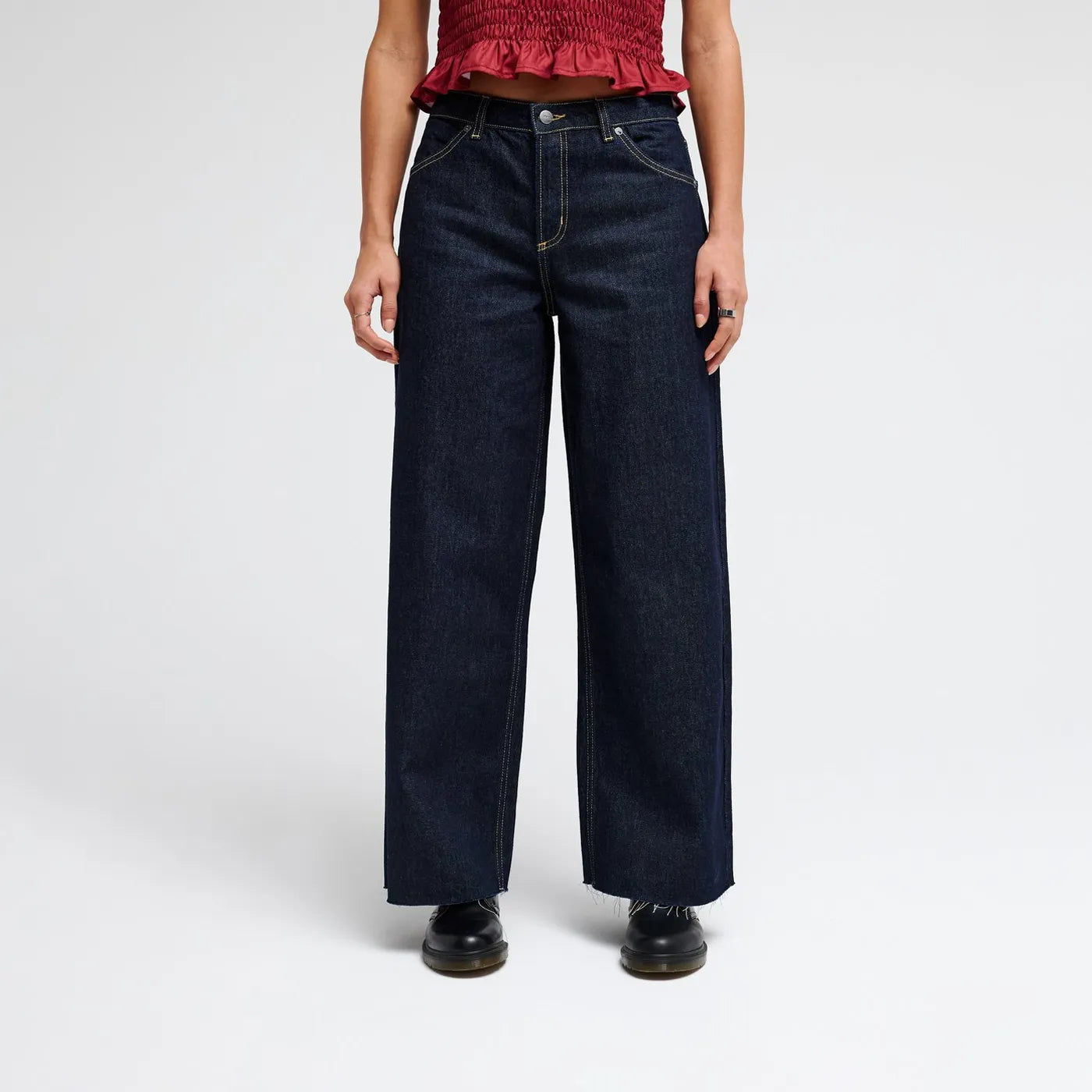 Jean taille haute RVCA Coco Denim Indigo