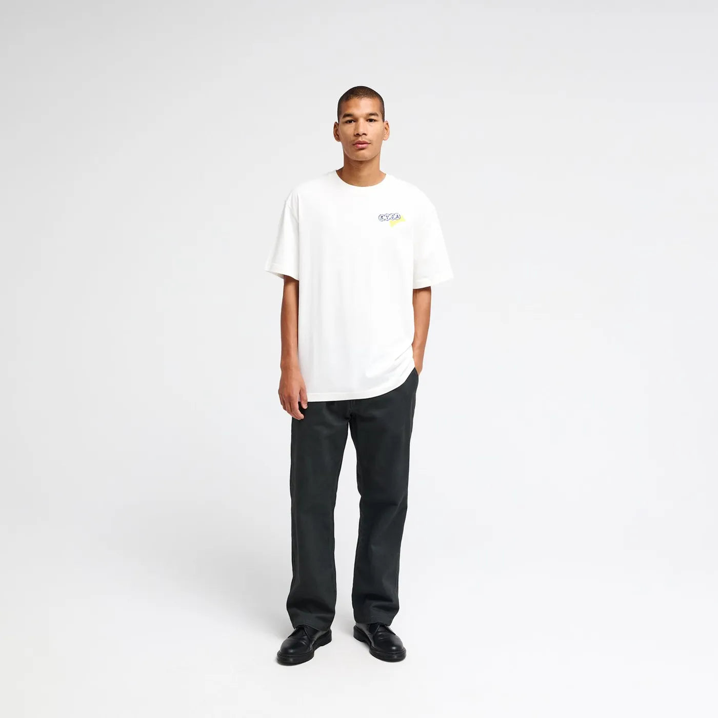 T-shirt RVCA Dalas Tiger Palm White