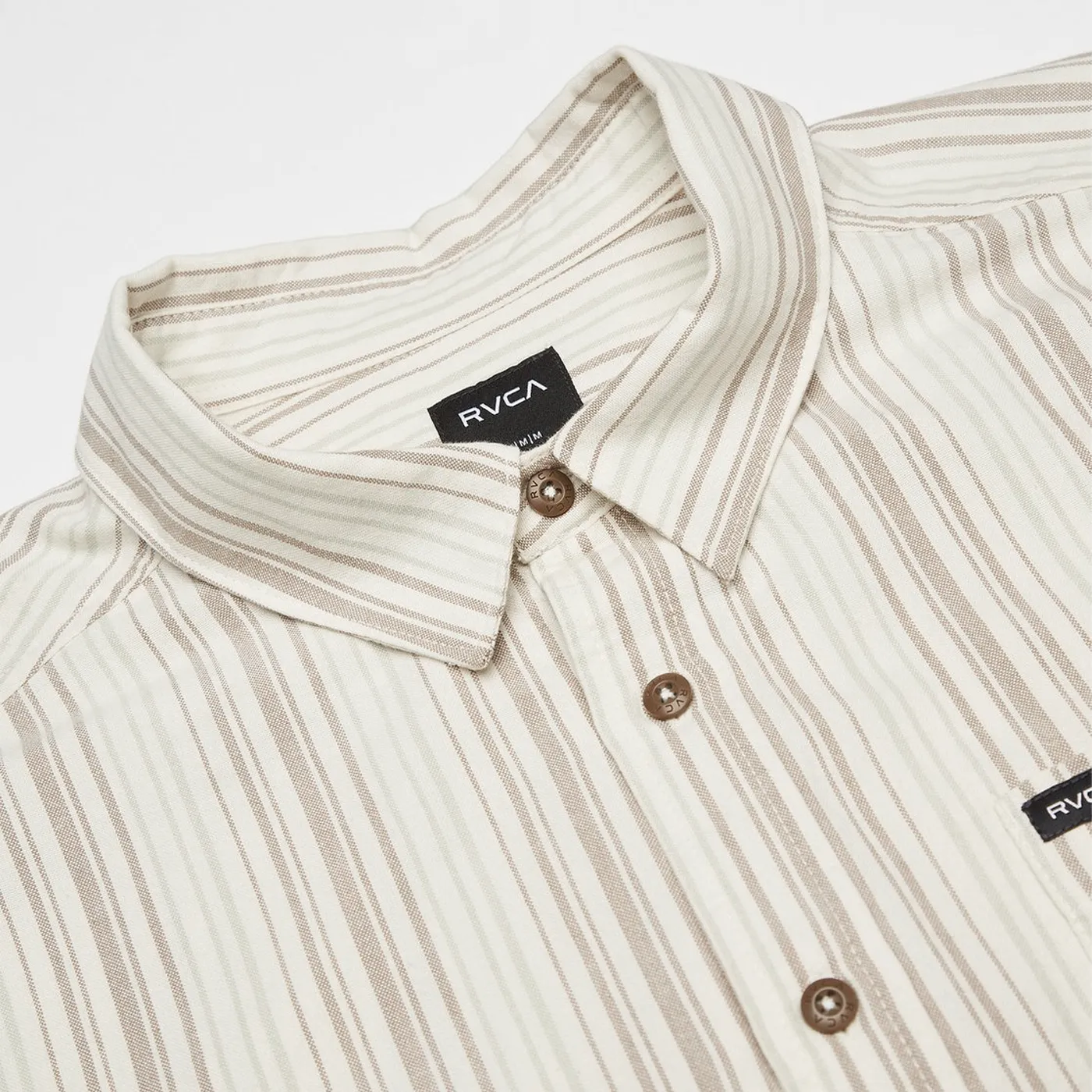 Chemise manches longues RVCA Harry Stripe Khaki
