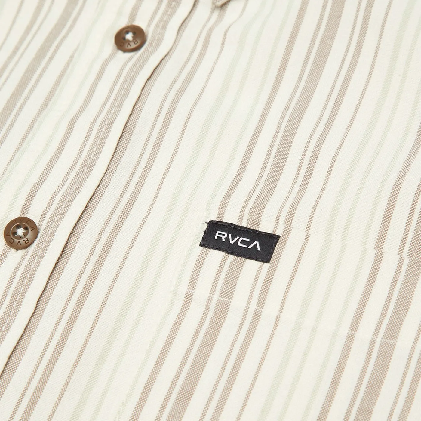 Chemise manches longues RVCA Harry Stripe Khaki