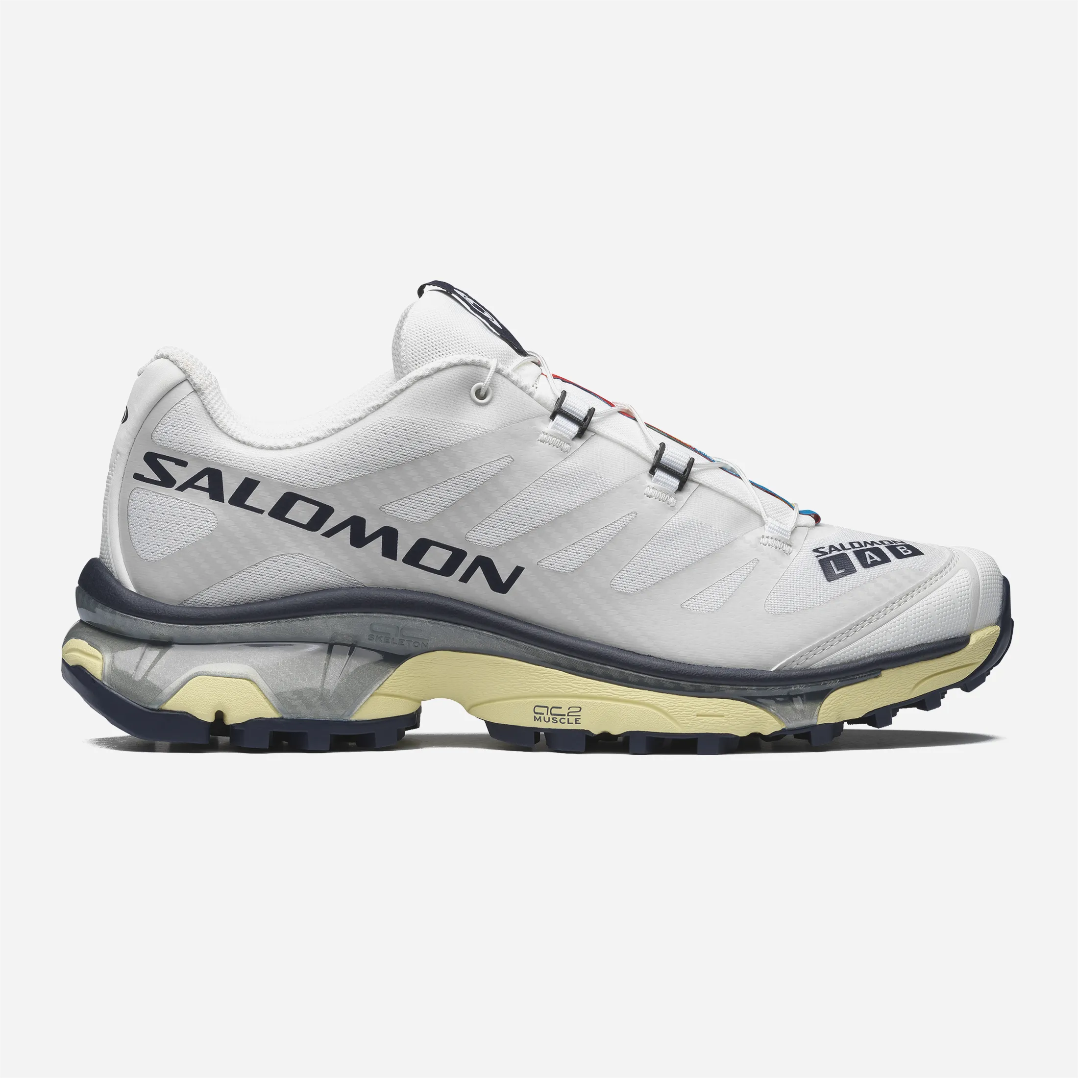 Salomon XT-4 OG white and grey trainers with racing side profile
