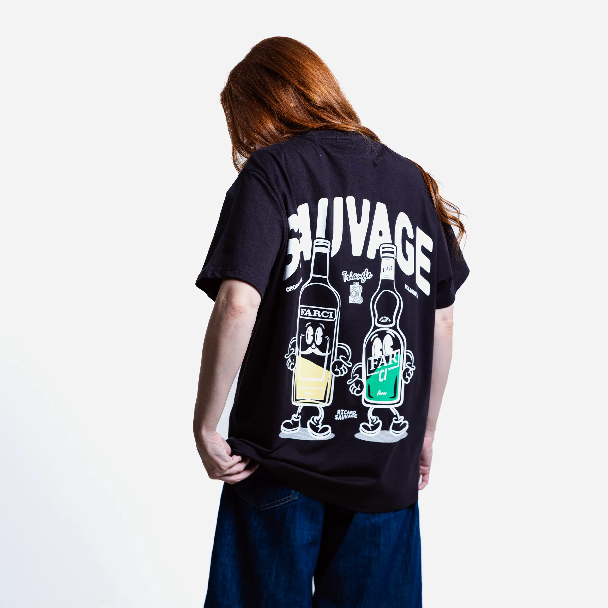T-shirt Farci Studio Sauvage Jet Black