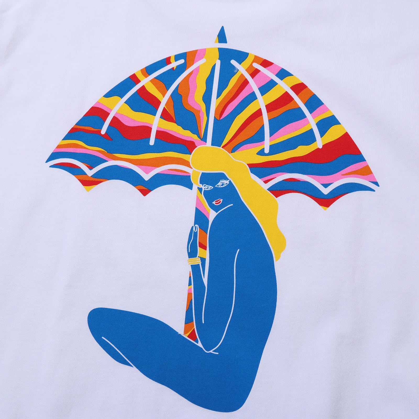 T-shirt Hélas Sunset Blanc