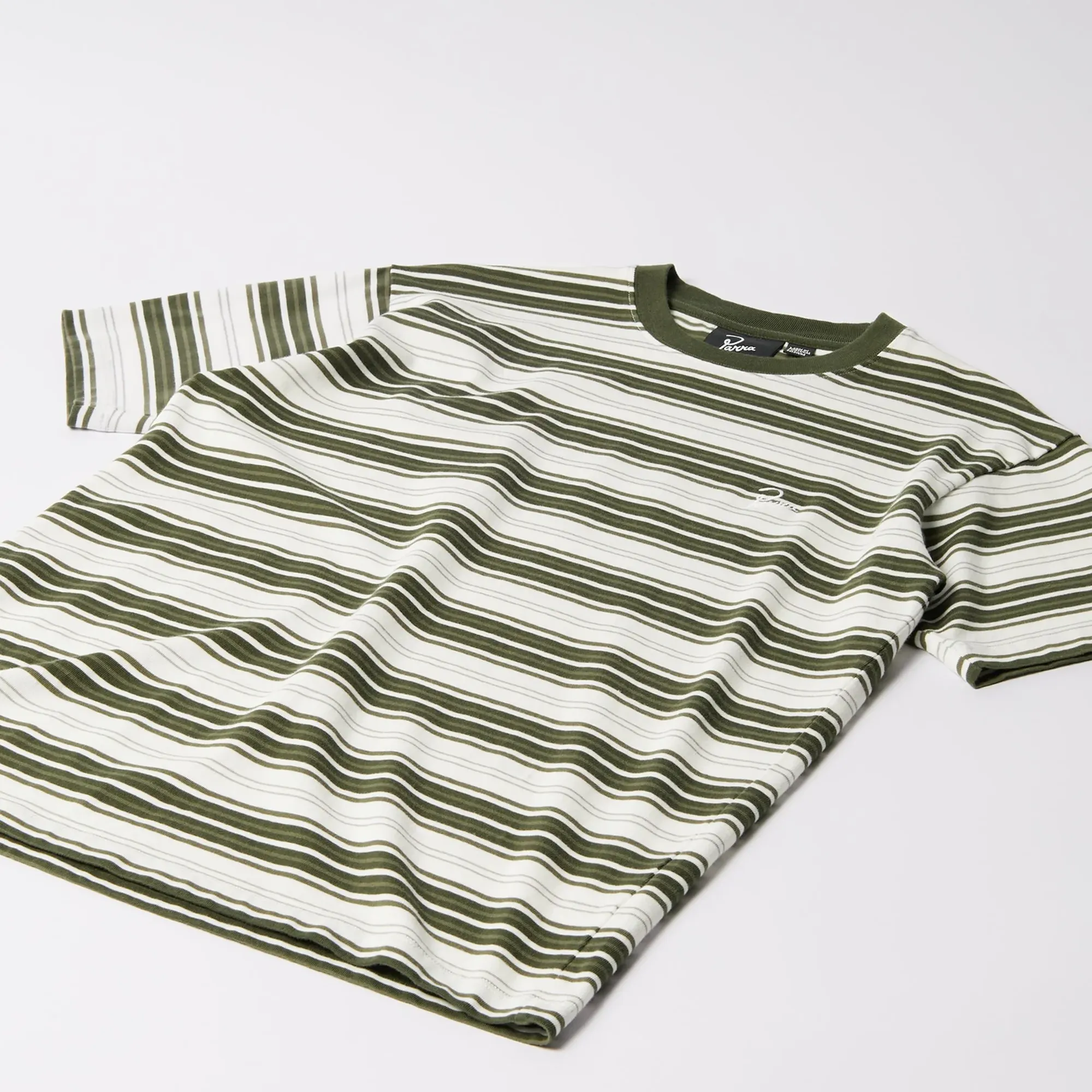 T-shirt Parra Signature striped Green