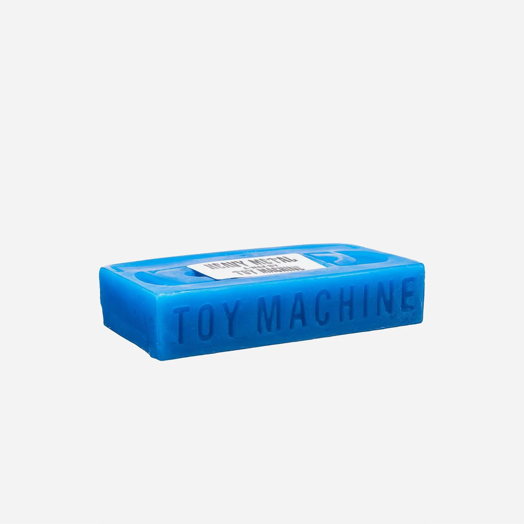 Toy Machine Heavy Metal skate wax shaped like a blue VHS cassette