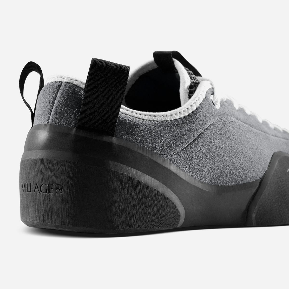 Chaussures Village PM 1 PM Leather Suede Grey Natural Black
