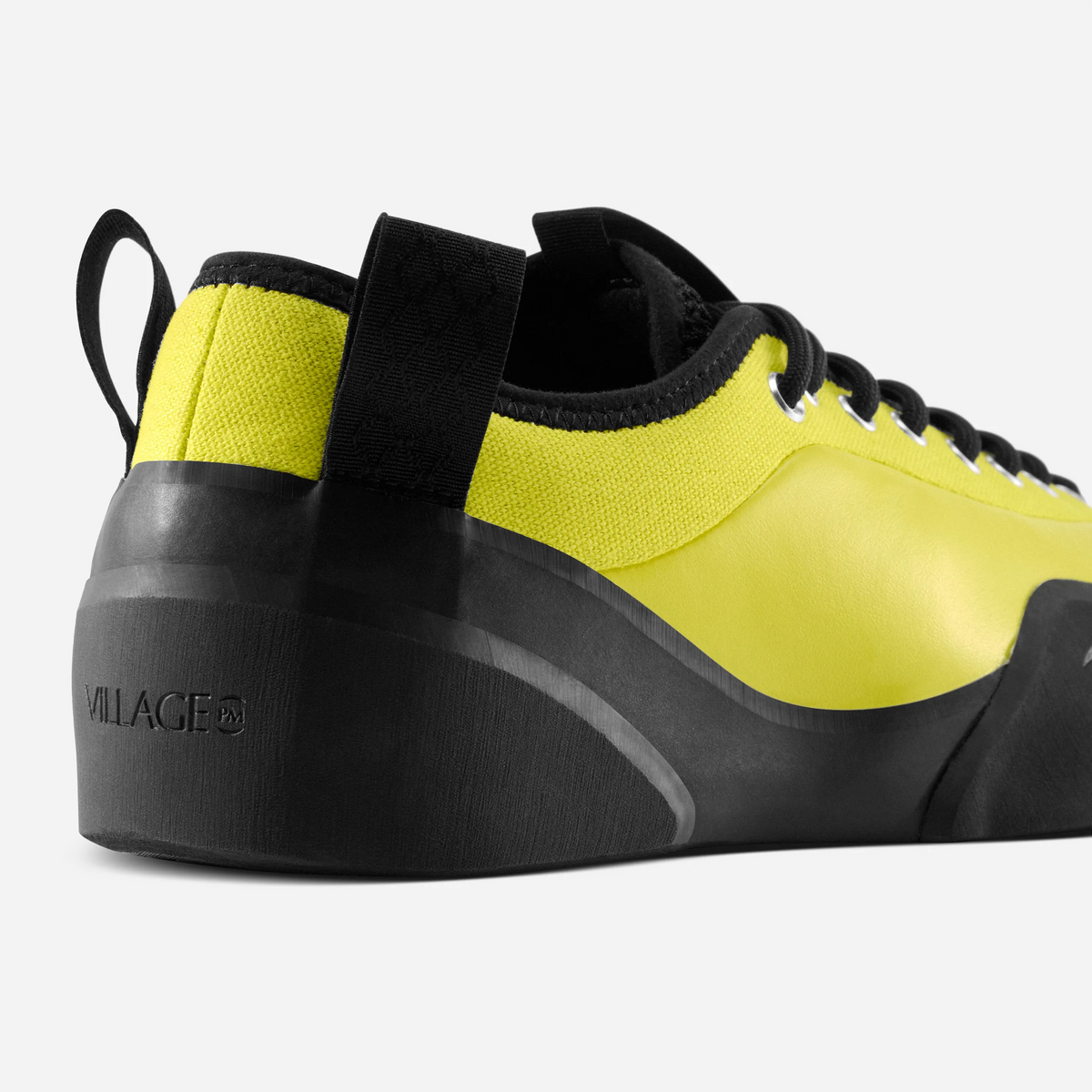 Chaussures Village PM 1 PM Leather canvas Lime LTR Natural Black