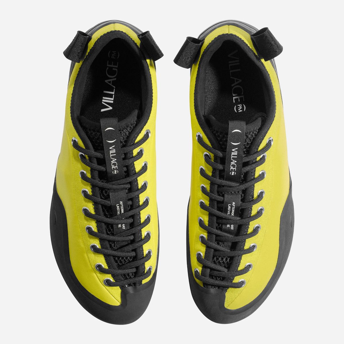 Chaussures Village PM 1 PM Leather canvas Lime LTR Natural Black