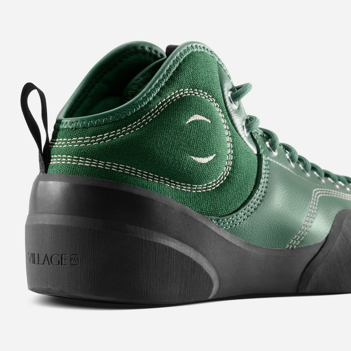 Chaussures Village PM 1PM MID Green LTR Natural Black