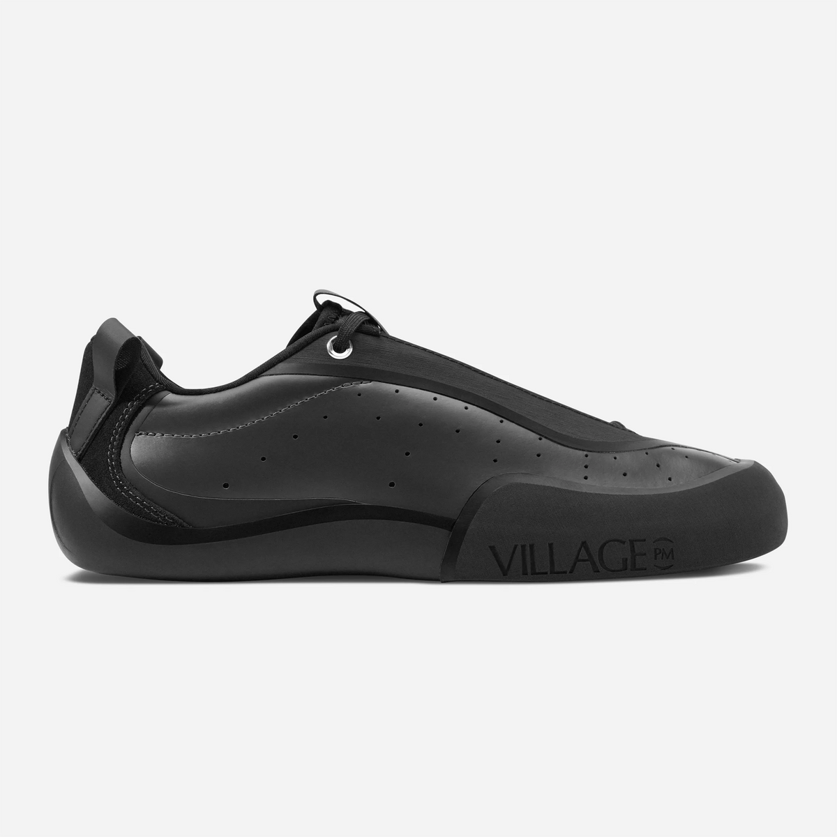 Chaussures Village PM 2 PM Synthetic Leather Anthracite Natural Black