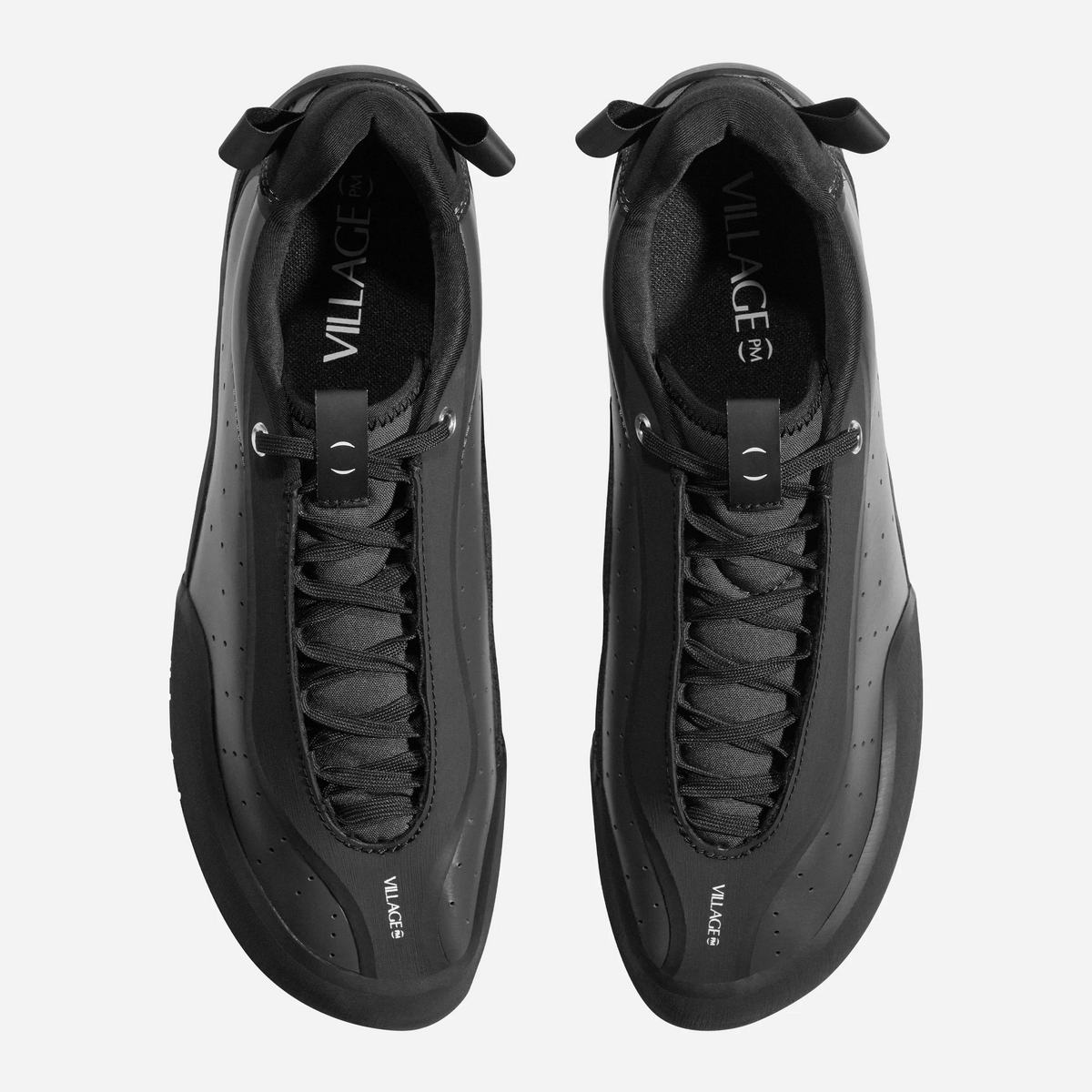 Chaussures Village PM 2 PM Synthetic Leather Anthracite Natural Black