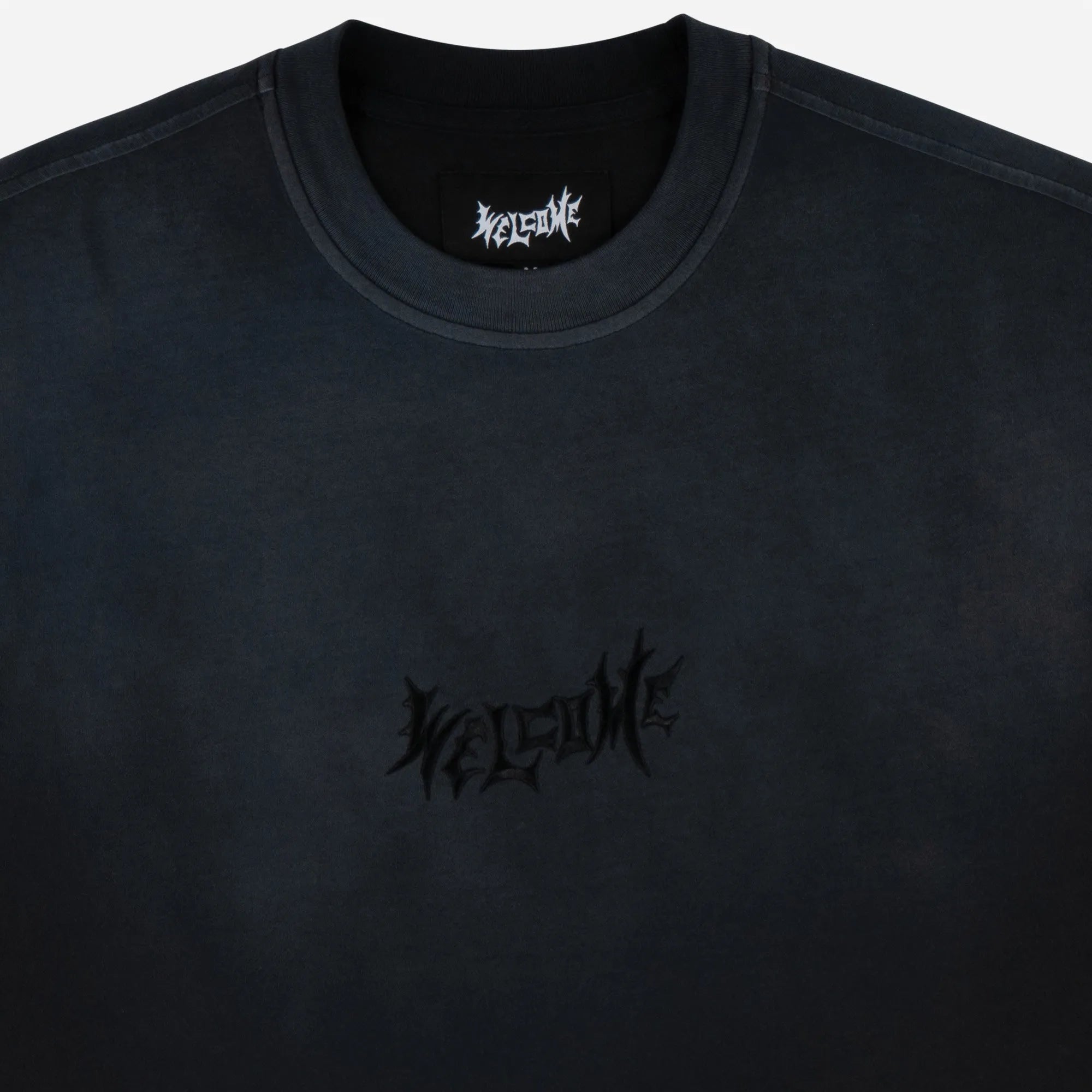 Welcome Vamp Sleeveless Tee Black Sun Fade