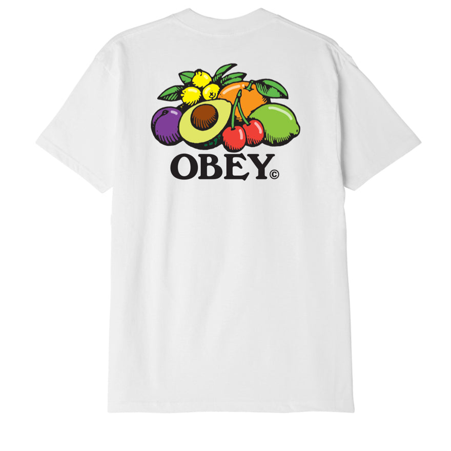 OBEY - BOWL OF FRUIT TEE - White