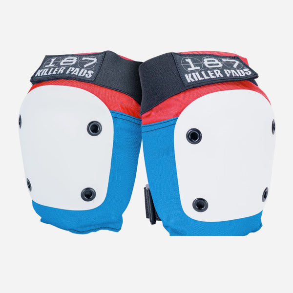 187 Killer Pads Fly Knee Red White Blue
