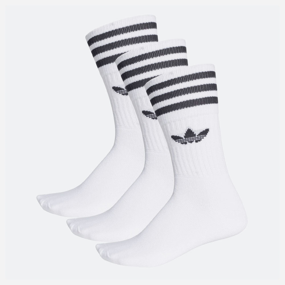 Adidas Skateboarding - Solid Crew Socks - White / Black