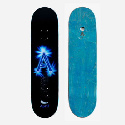 April Skateboards - A Logo - Black Blue