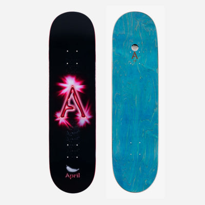 April Skateboards - A Logo - Black Red