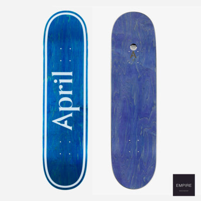 April Skateboards Og Logo Invert - Blue